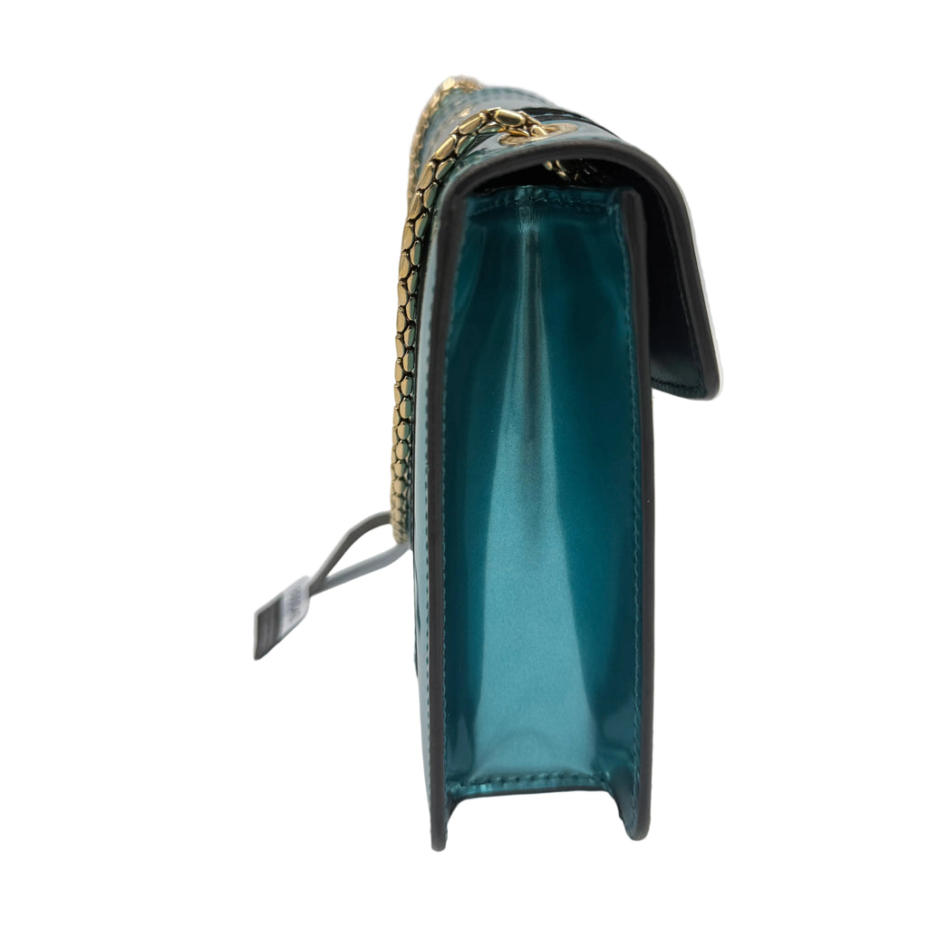 Bvlgari Serpenti Forever Bag in Green Patent Leather