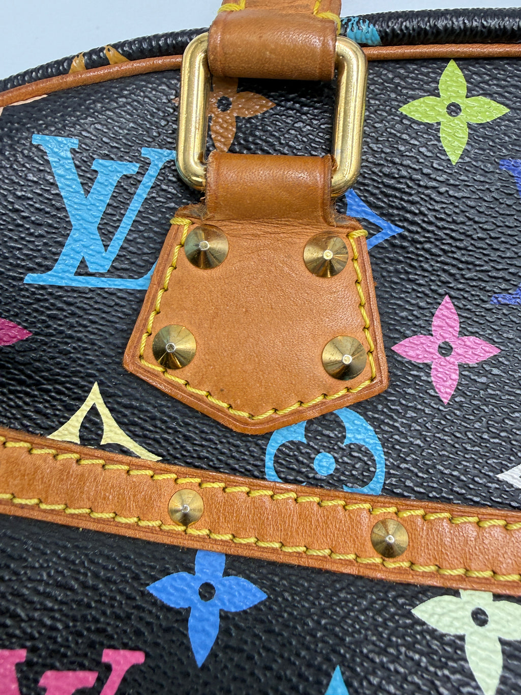 Louis Vuitton x Takashi Murakami Monogram Multicolore Trouville in Noir