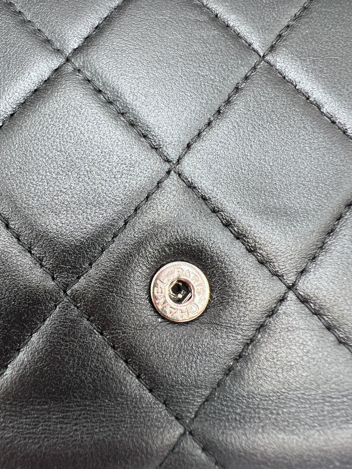 Chanel Classic Quilted Lambskin Flap Long Wallet Black
