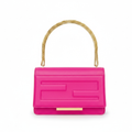 Fendi Baguette Chain Wallet Vitello Leather – Flamingo Pink
