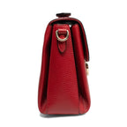 Gucci Interlocking G Medium Top Handle Shoulder Bag in Red Dollar Calfskin