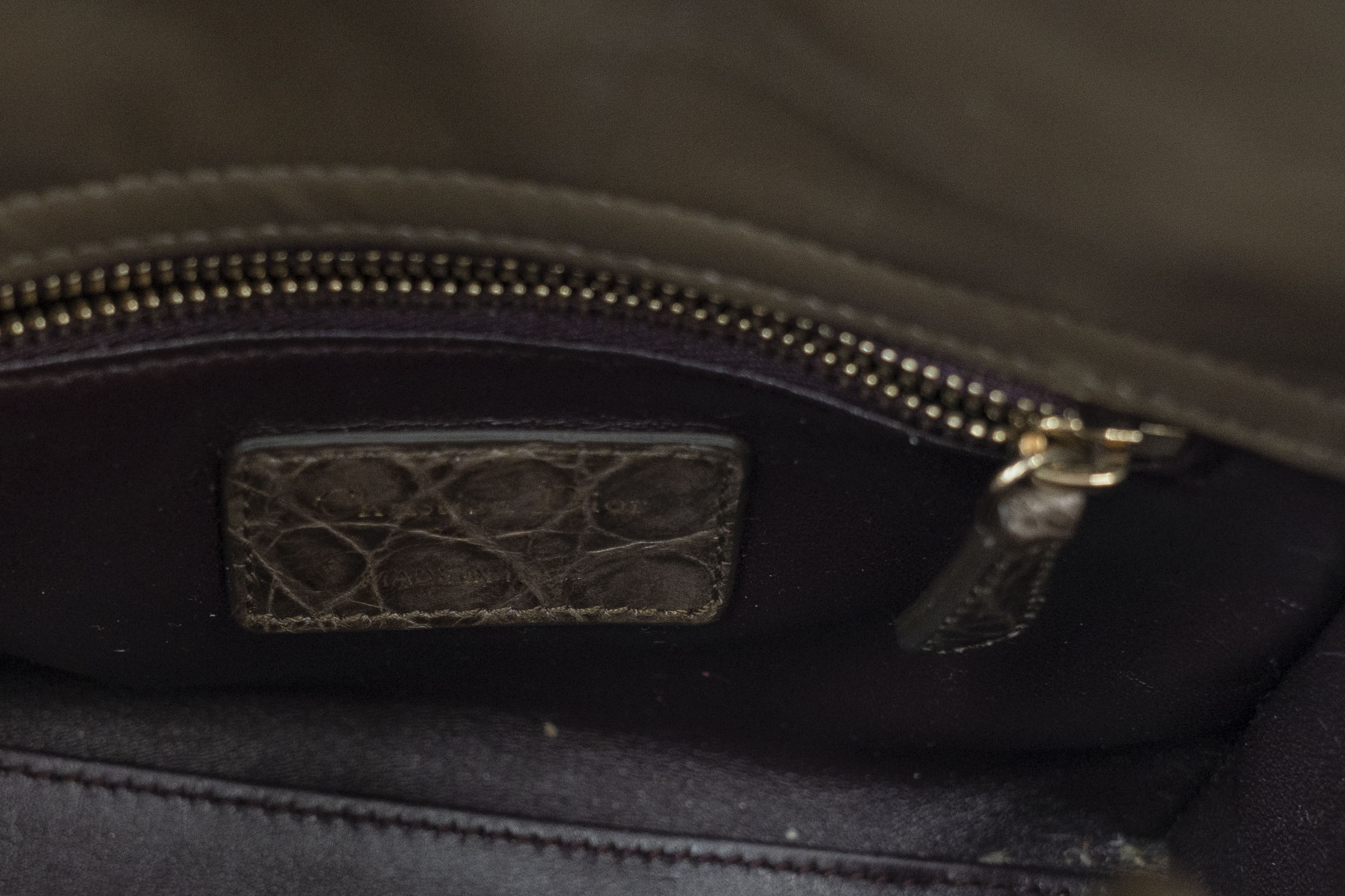 Mini Lady Dior Exotic Leather