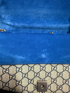 Gucci Dionysus GG Supreme Blooms Medium Shoulder Bag Blue