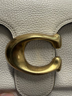 Coach Tabby Shoulder Bag 26 in Chalk Polished Pebble Leather