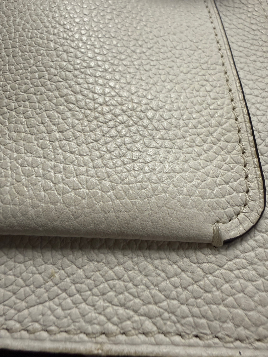 Coach Tabby Shoulder Bag 26 in Chalk Polished Pebble Leather