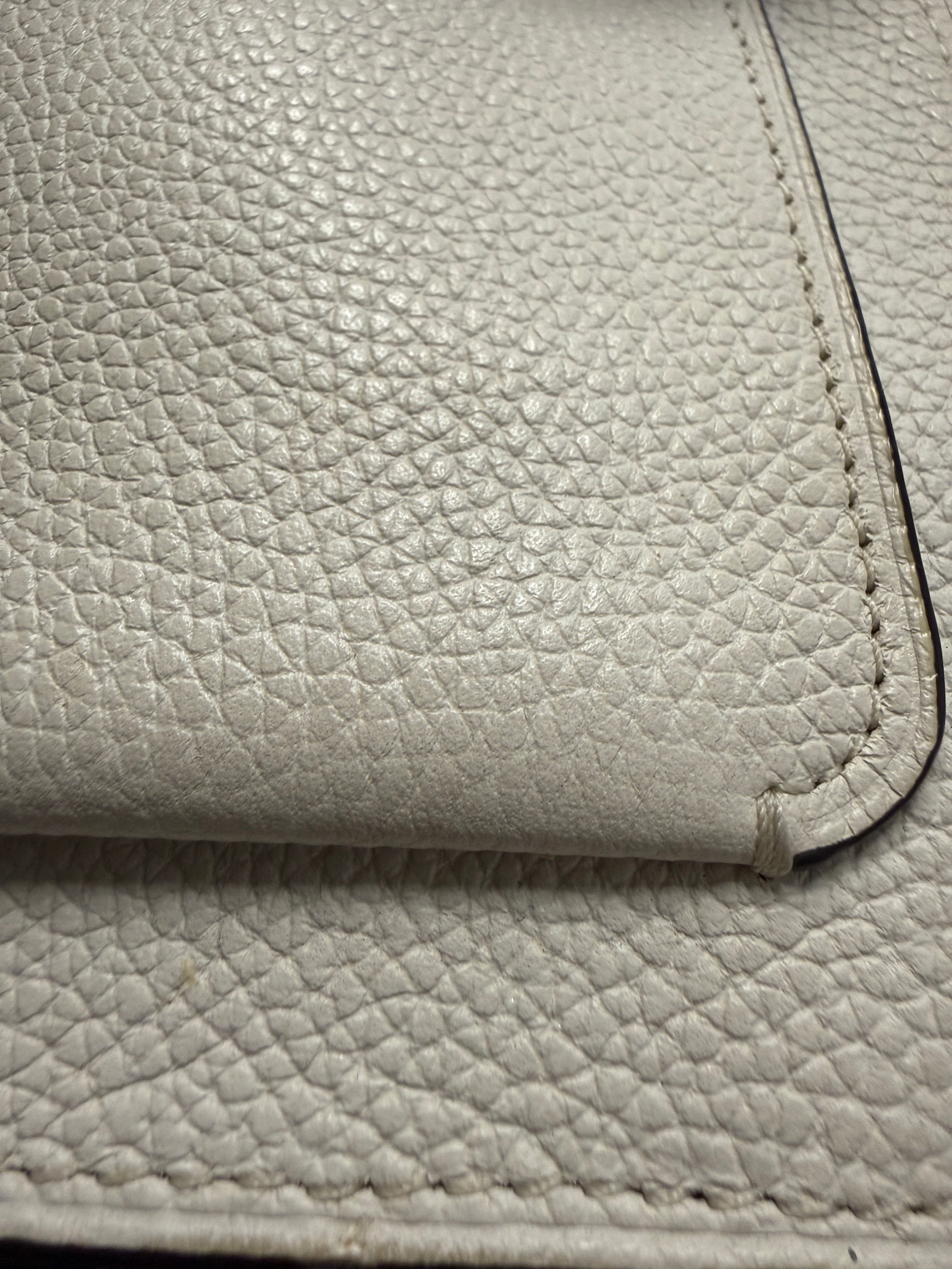 Coach Tabby Shoulder Bag 26 in Chalk Polished Pebble Leather