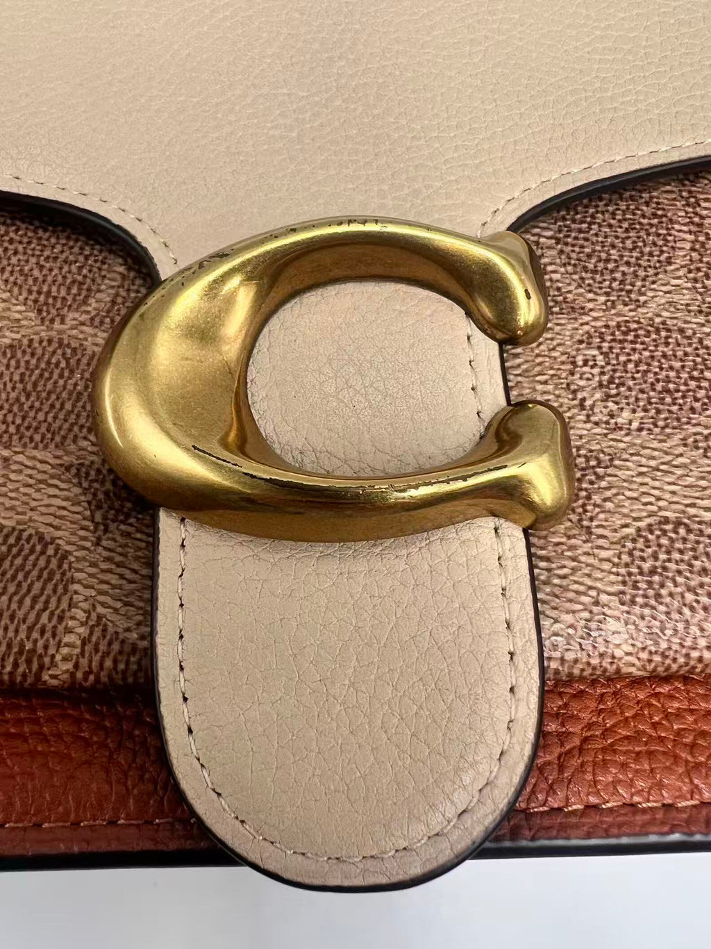 Coach Tabby Shoulder Bag 26 in Brown Polished Pebble Leather
