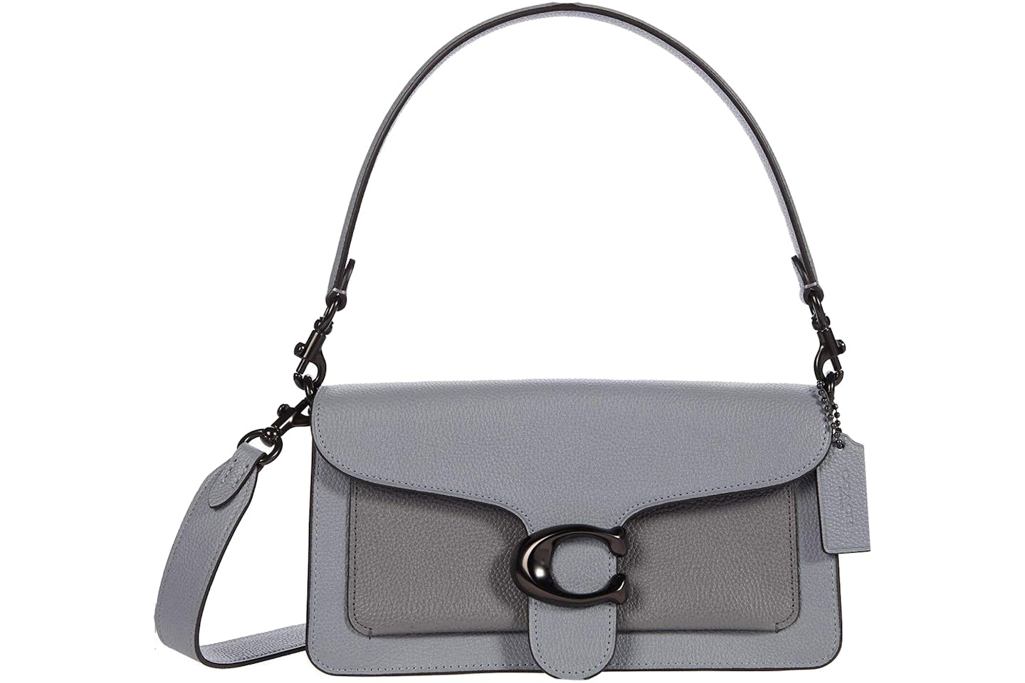 Coach Tabby Shoulder Bag 26 in Grey Polished Pebble Leather