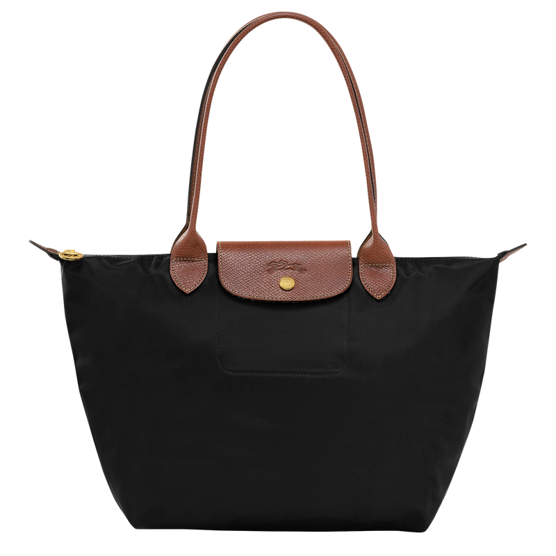 Longchamp Le Pliage Original Medium Shoulder Bag- Black