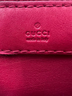 Gucci  Leather Medium Boston Bag