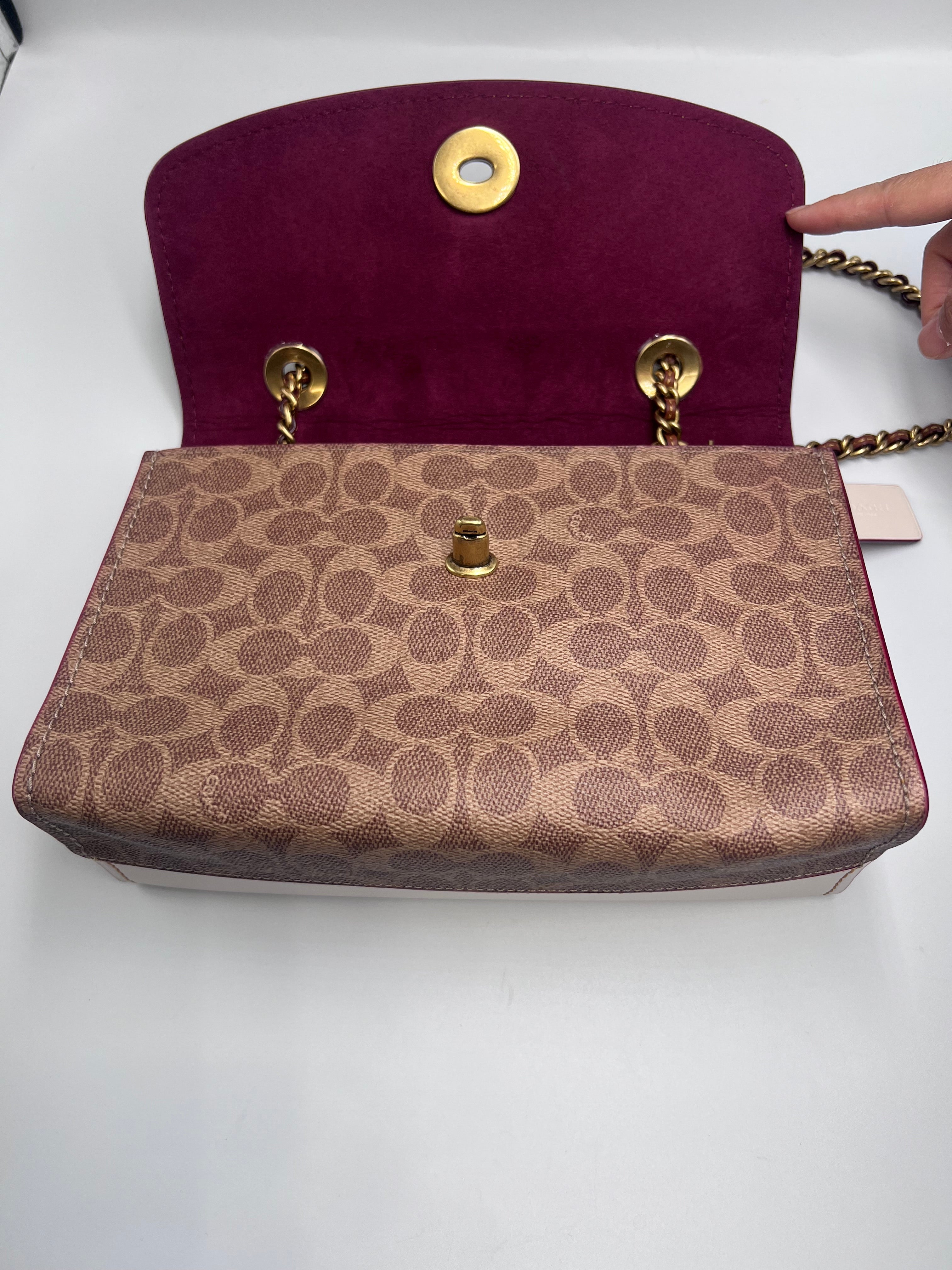 Coach Parker Signature Chain Shoulder Bag