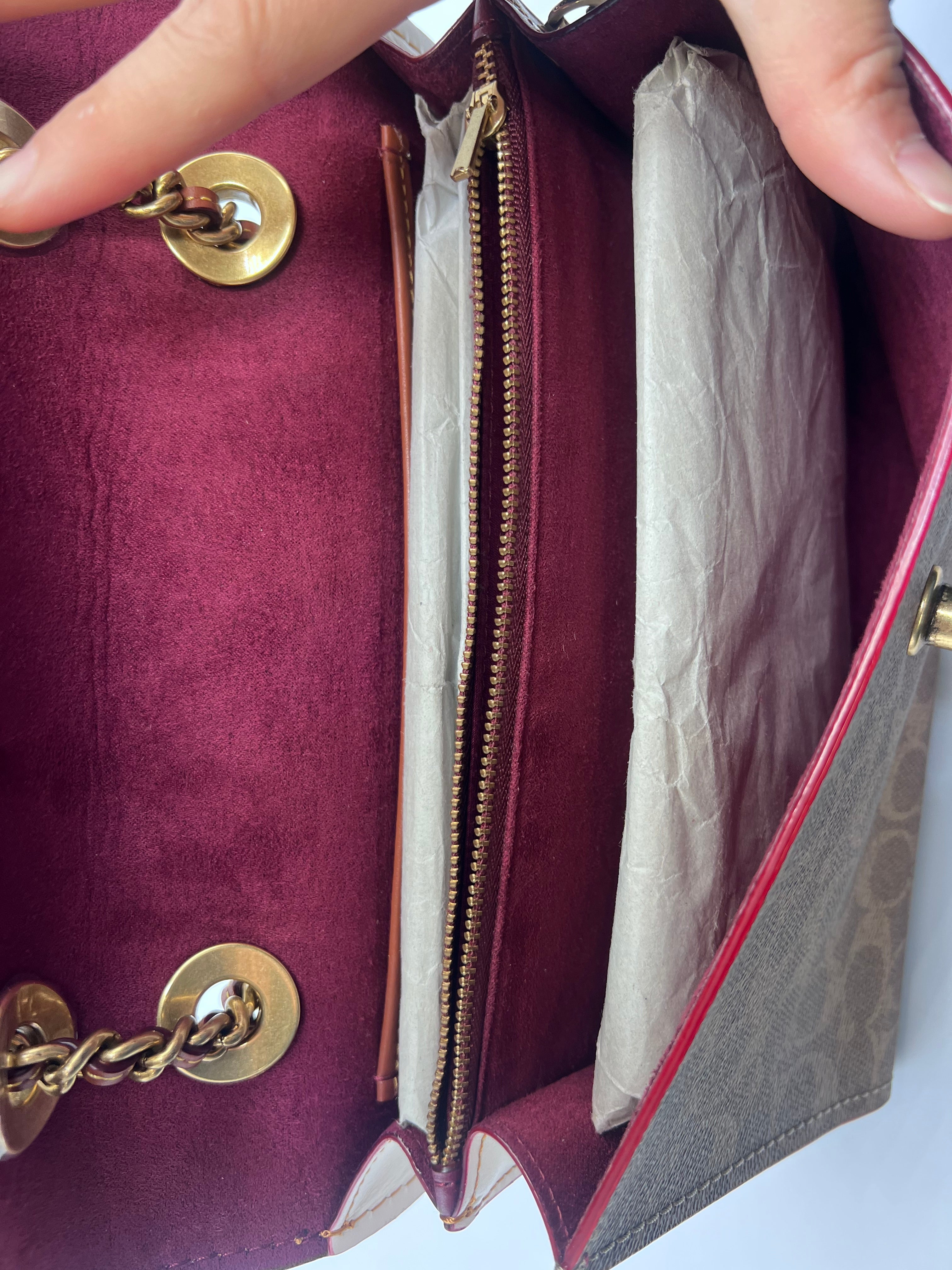 Coach Parker Signature Chain Shoulder Bag