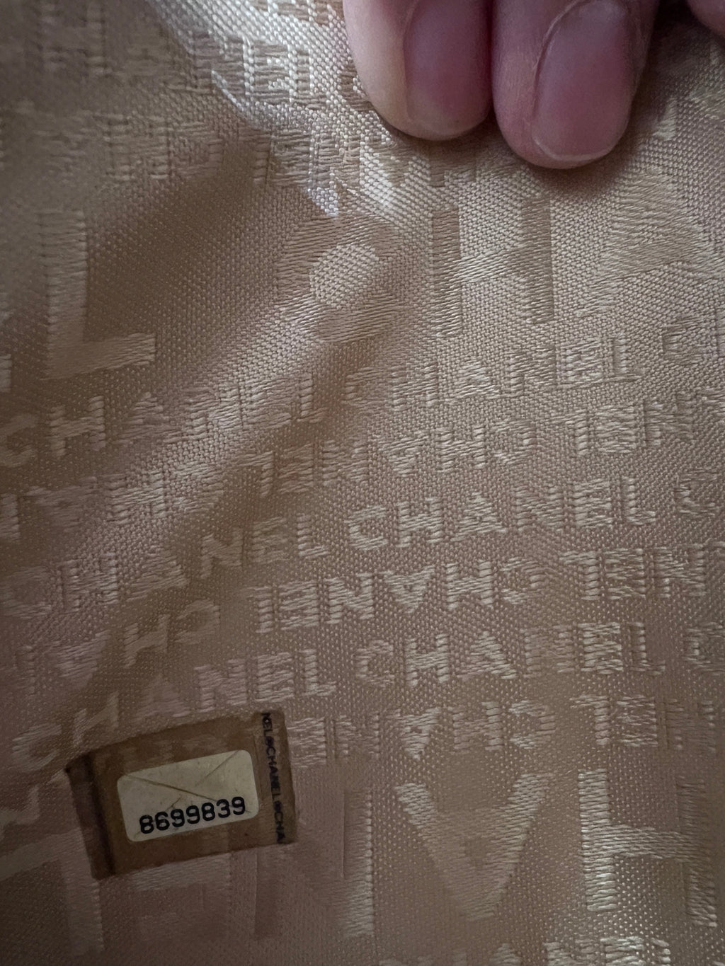 Chanel Icon Embossed White Lambskin Flap Long Wallet