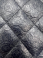 Chanel Camellia Embossed Quilted Leather Flap Long Wallet