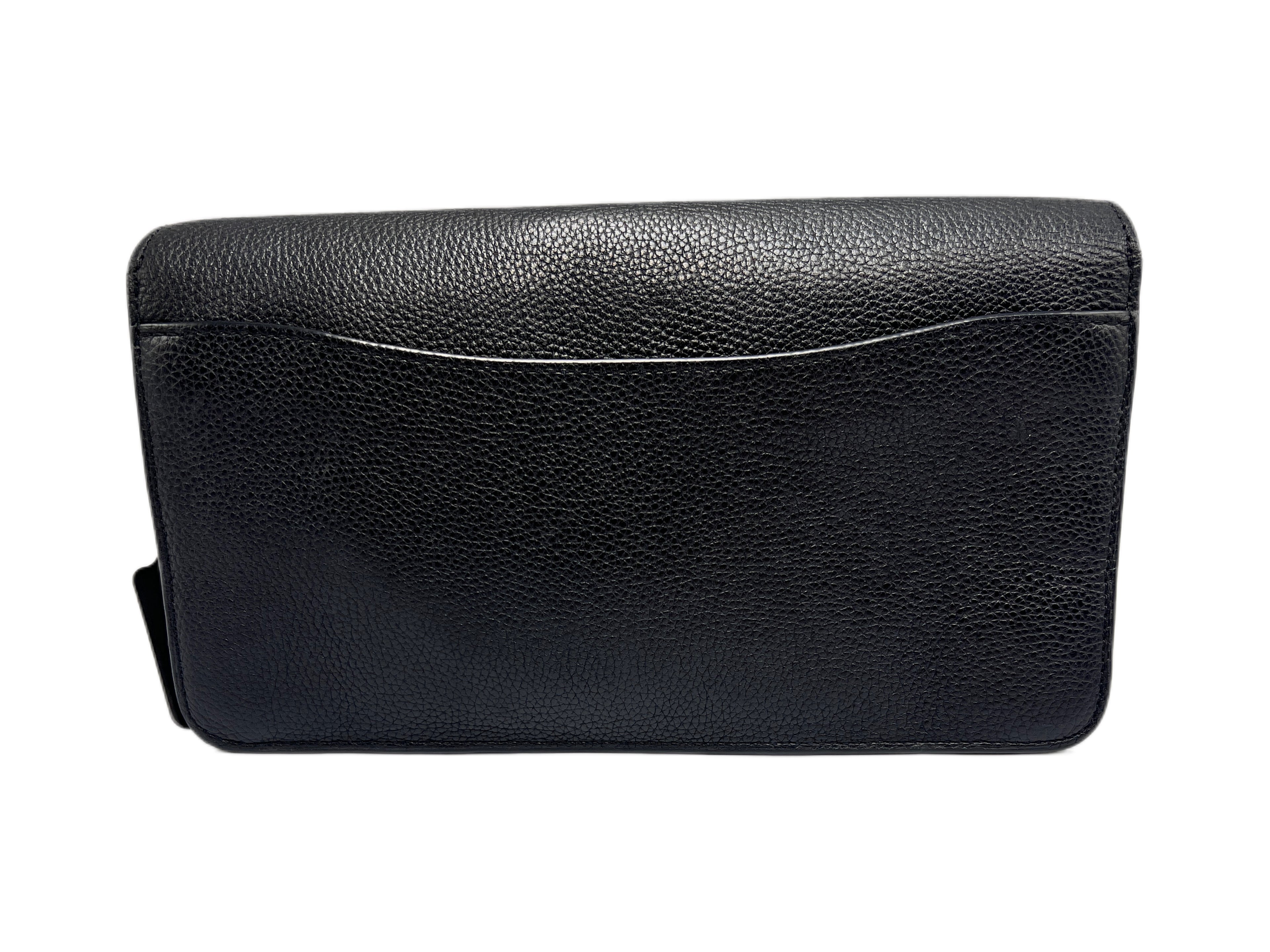 Coach Black Leather tabby 26 shoulder bag