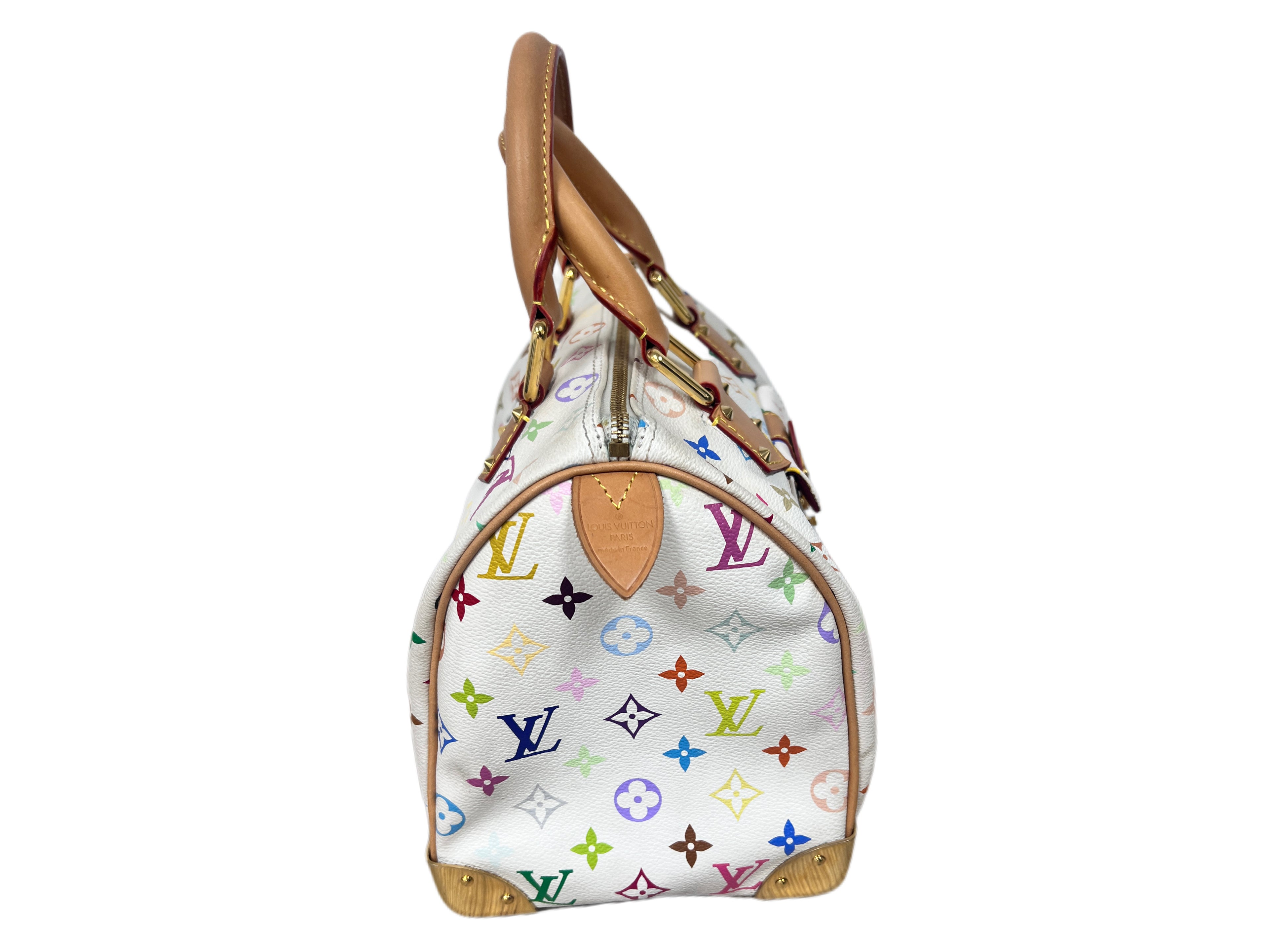 Louis Vuitton Speedy 30 Multicolore Monogram Canvas – White