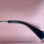 Gucci Oversized Glitter Rim Aviator Sunglasses (GG0228S)