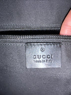 Gucci Black Leather Tote Bag