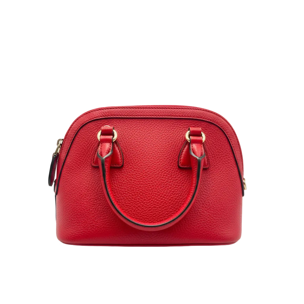 Gucci GG Charm Dome Satchel in Teal Micro guccissima Leather