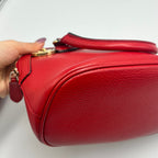 Gucci GG Charm Dome Satchel in Teal Micro guccissima Leather