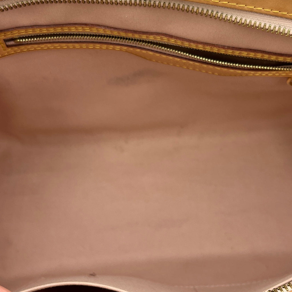 Louis Vuitton Brea MM Monogram Vernis Amarante Yellow