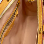 Louis Vuitton Brea MM Monogram Vernis Amarante Yellow