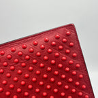 Gucci Red Stud Leather Wristlet/Clutch Bag