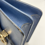 Gucci Interlocking G Medium Shoulder Bag in Blue Dollar Calf Leather