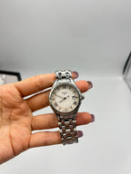 Tissot T-Classic Stainless Steel Ladies Watch - White Dial with Roman Numerals