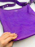 Coach Purple Leather Large Shoulder Bag