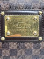 Louis Vuitton Damier Ebene Berkeley Bag (2009) with Gold Inventeur Plaque | Designer Resale