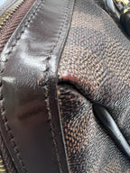 Louis Vuitton Damier Ebene Berkeley Bag (2009) with Gold Inventeur Plaque | Designer Resale