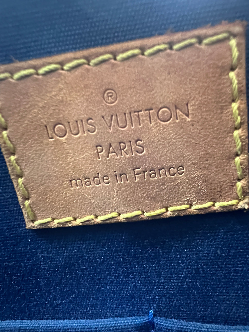 Louis Vuitton Monogram Vernis Alma PM Bag in Dark Navy Blue | Designer Resale