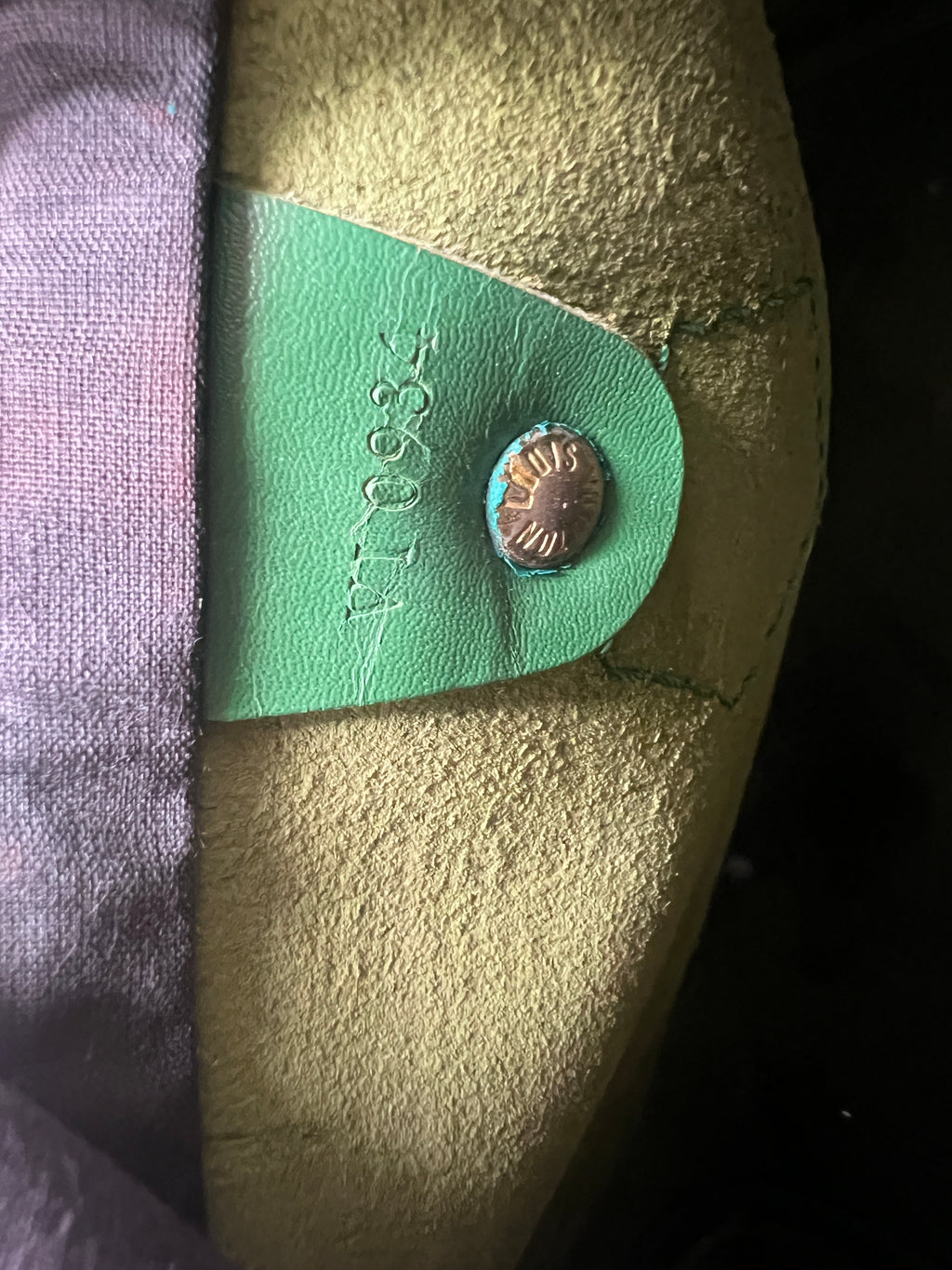 Louis Vuitton Epi Leather Speedy 25 Handbag in Borneo Green (1994) | Designer Resale