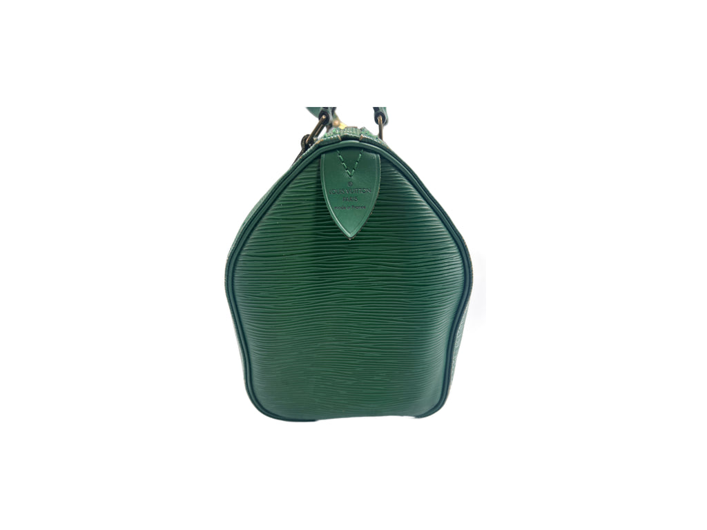 Louis Vuitton Epi Leather Speedy 25 Handbag in Borneo Green (1994) | Designer Resale