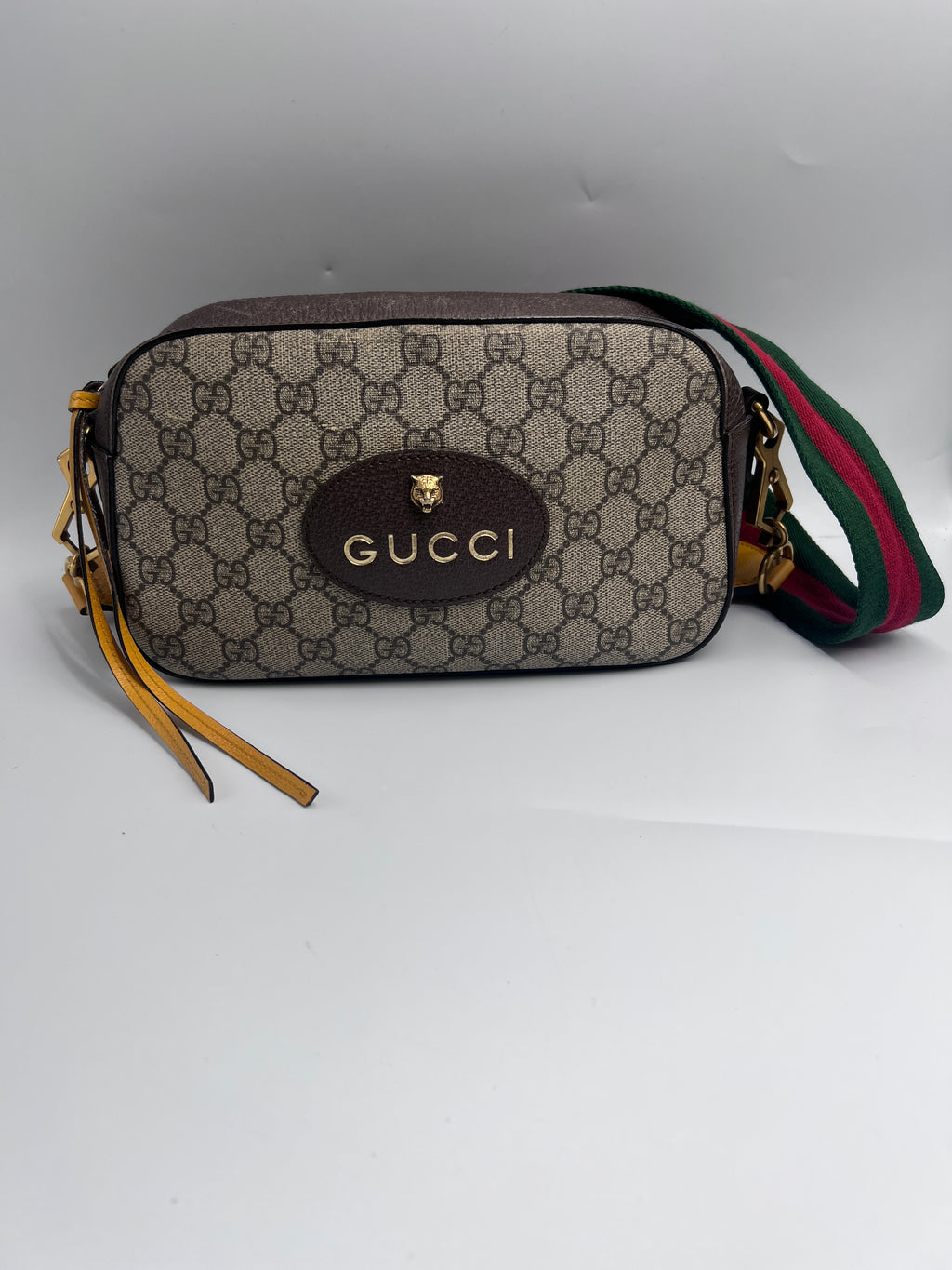 Gucci  Tiger Head Small Messenger Crossbody Bag