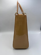 Christian Dior Large Lady Dior Patent Leather Bag