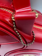 Braccialini Novelty Red Car Shaped Crossbody Top Handle Bag
