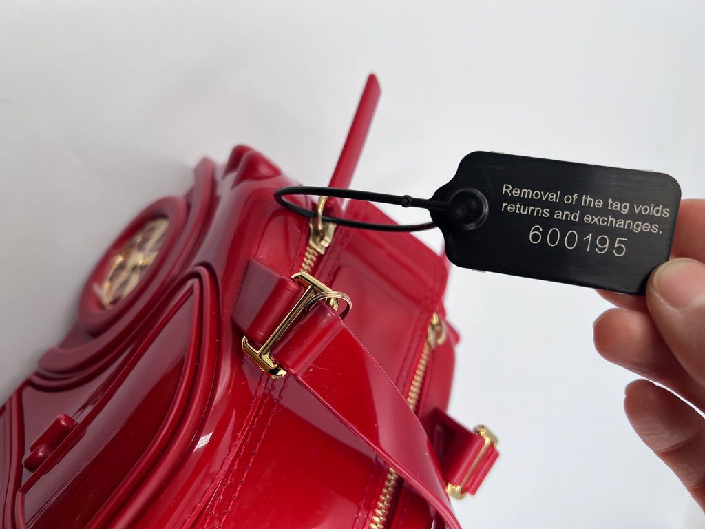 Braccialini Novelty Red Car Shaped Crossbody Top Handle Bag