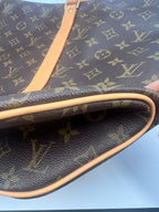 Louis Vuitton Monogram Sac Shopping Tote Bag in Brown Canvas with Vachetta Leather | Designer Resale