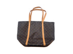 Louis Vuitton Monogram Sac Shopping Tote Bag in Brown Canvas with Vachetta Leather | Designer Resale