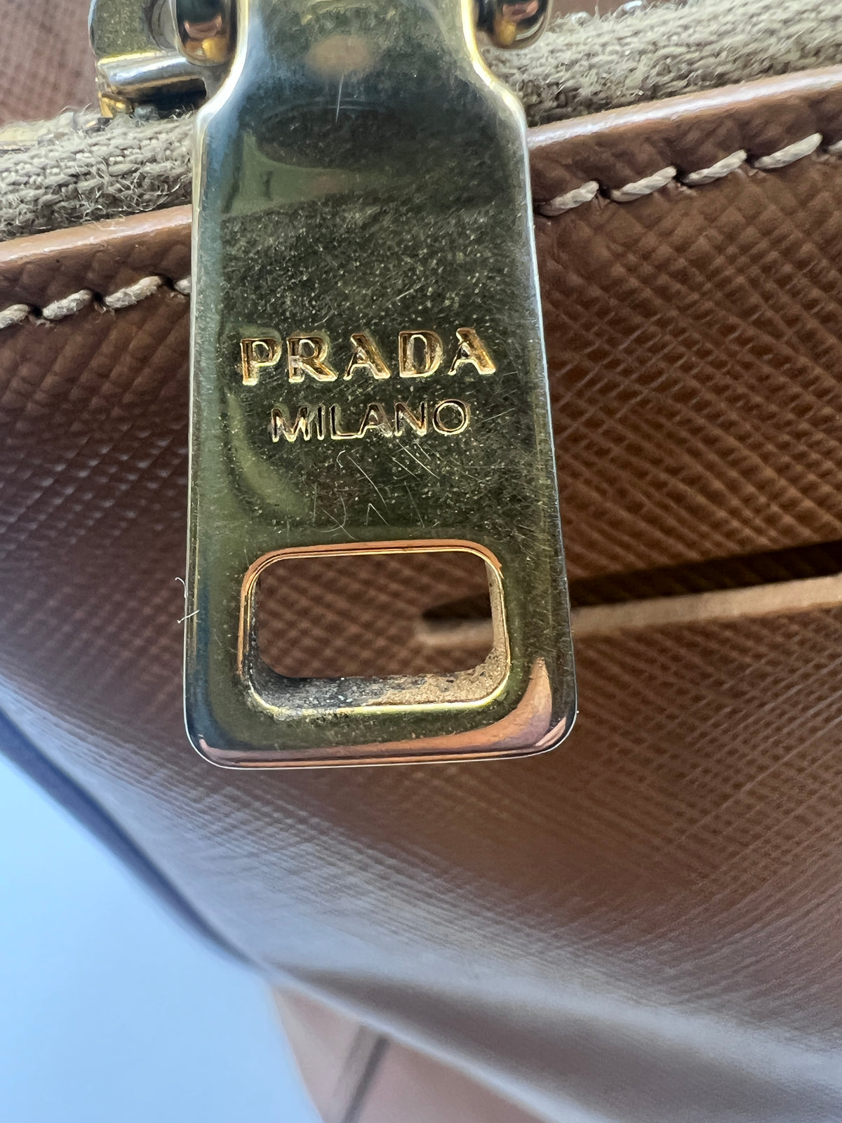 Prada Saffiano Leather Medium Tote Bag