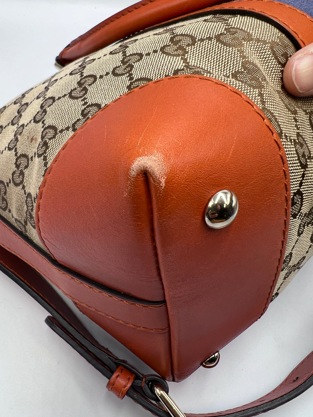 Gucci GG Canvas Web Stripe Medium Tote Bag