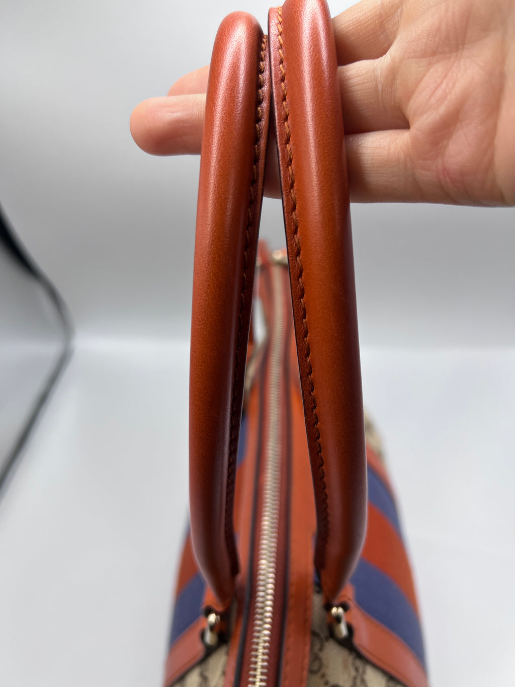 Gucci GG Canvas Web Stripe Medium Tote Bag