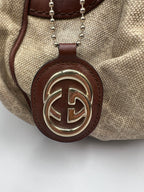 Gucci GG Canvas Sukey Medium Satchel Bag