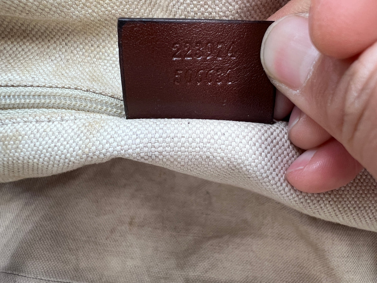 Gucci GG Canvas Sukey Medium Satchel Bag
