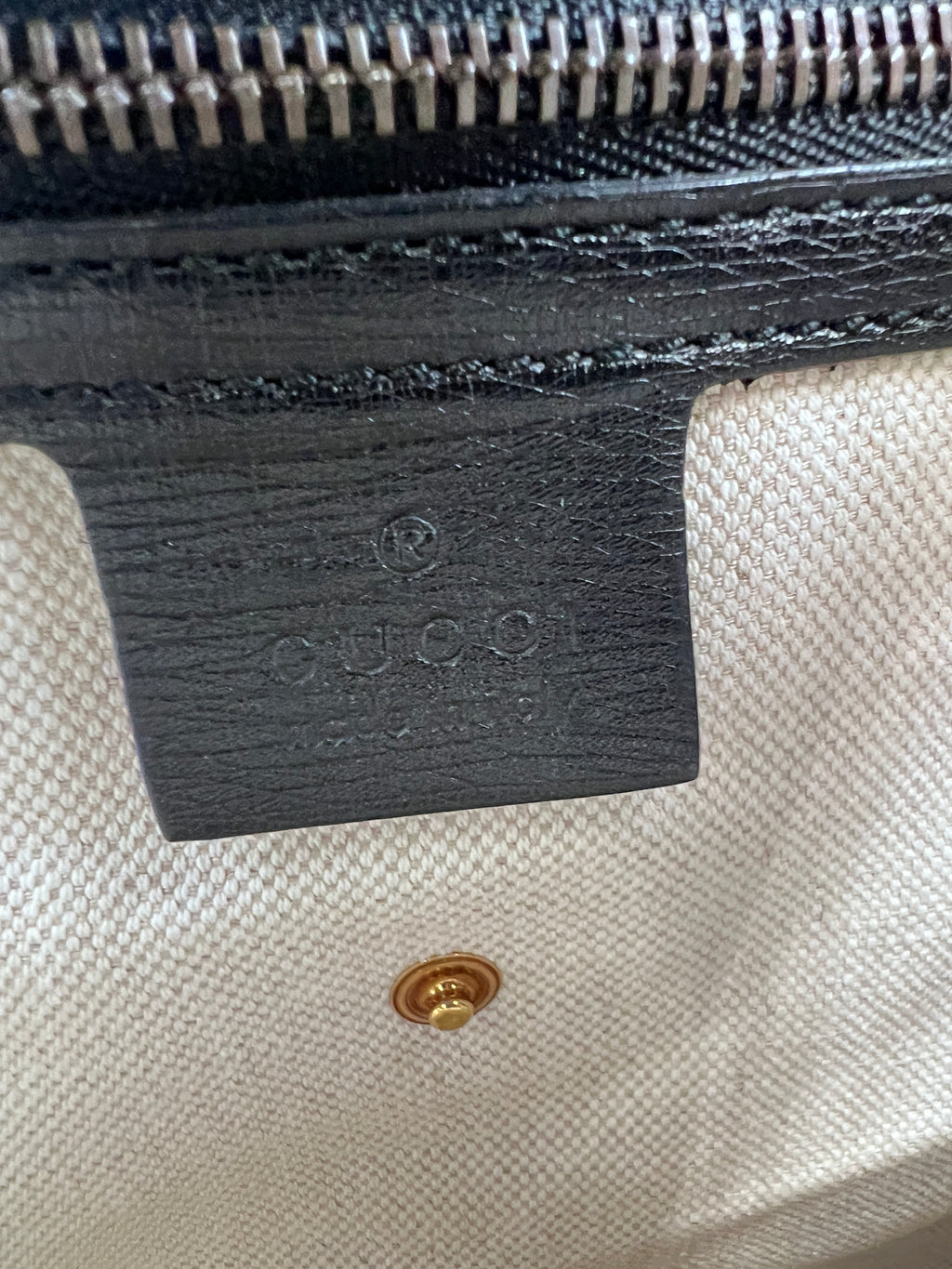 Gucci Horsebit 1955 Medium Leather Tote Bag Black