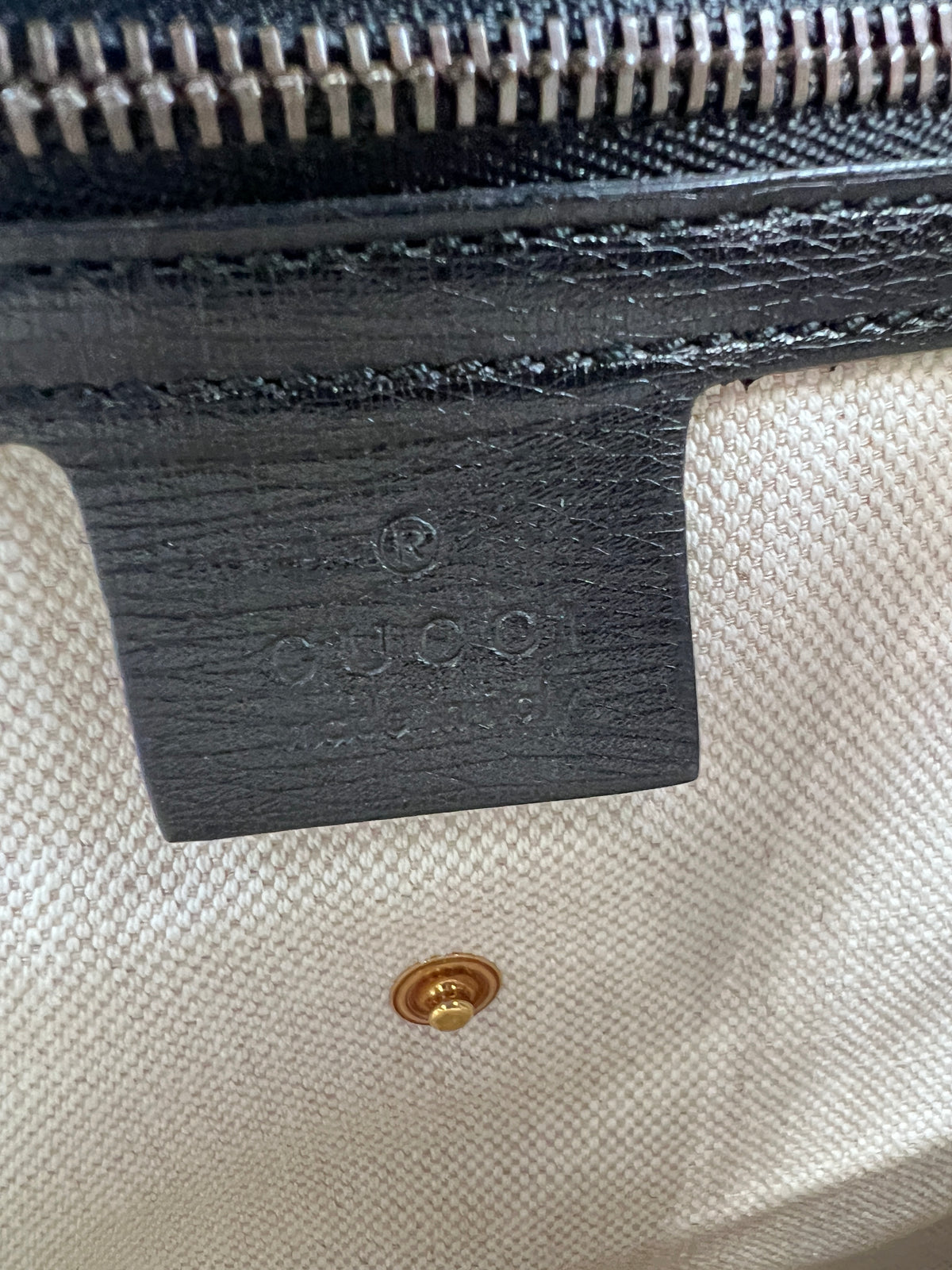 Gucci Horsebit 1955 Medium Leather Tote Bag Black