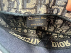 Christian Dior Blue Oblique Jacquard Saddle Wallet On Chain WOC