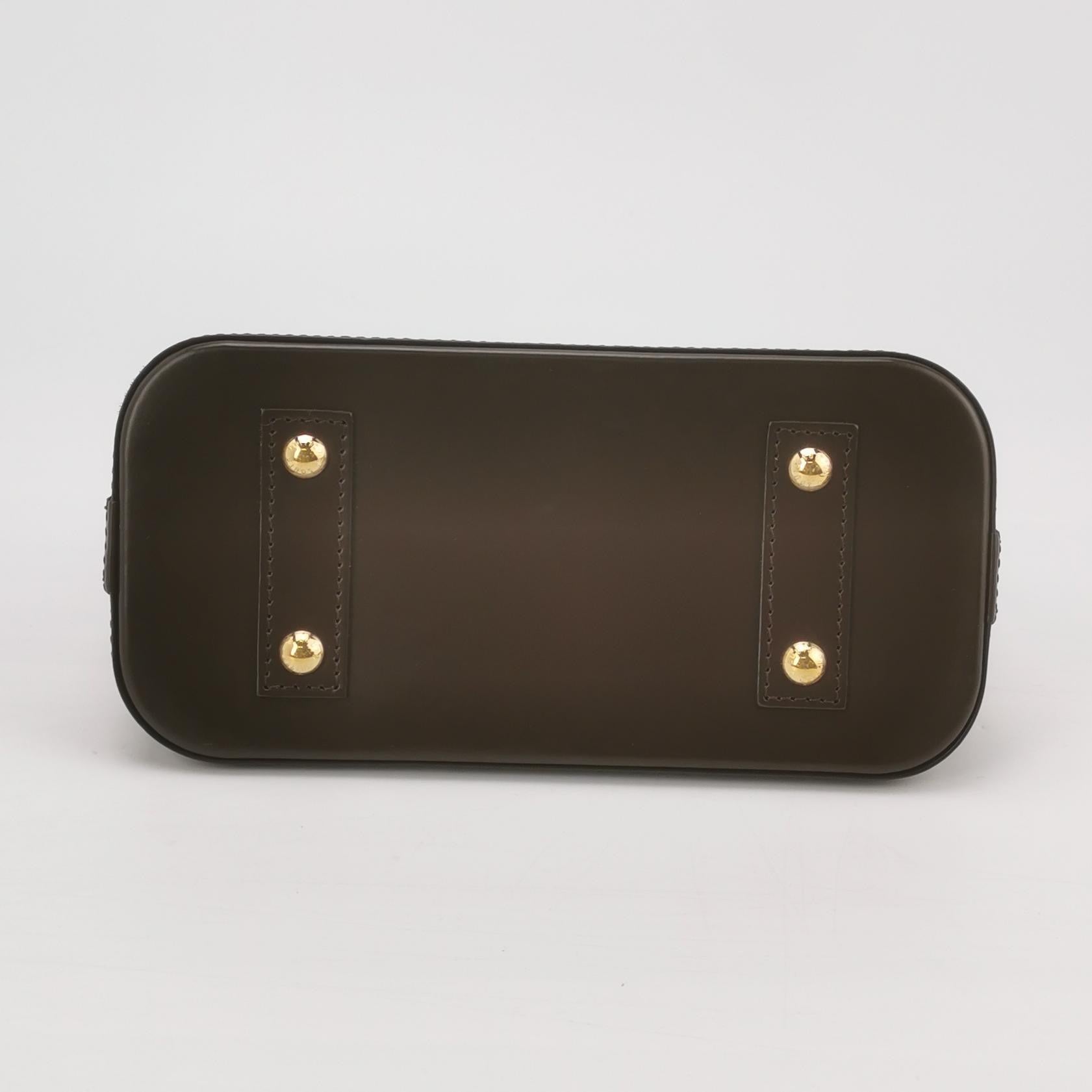 pre-owned lv top handle bag 